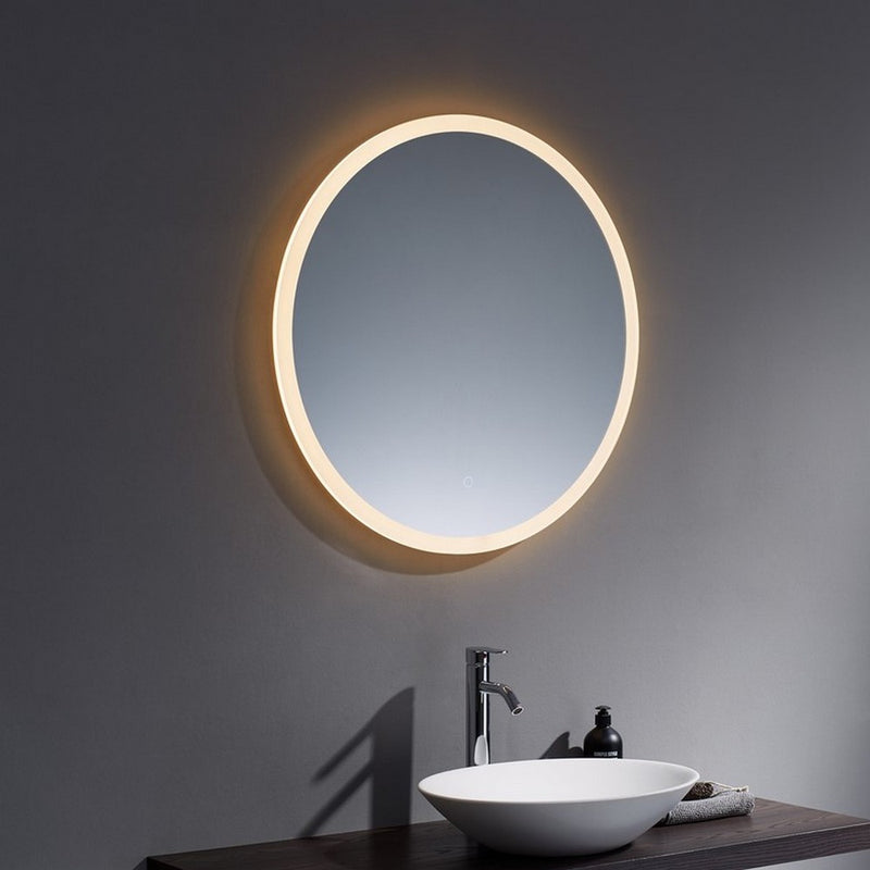 KV Burleigh Round LED Mirror – 3-Tone Light, Demister, Touch Sensor – Various Sizes
