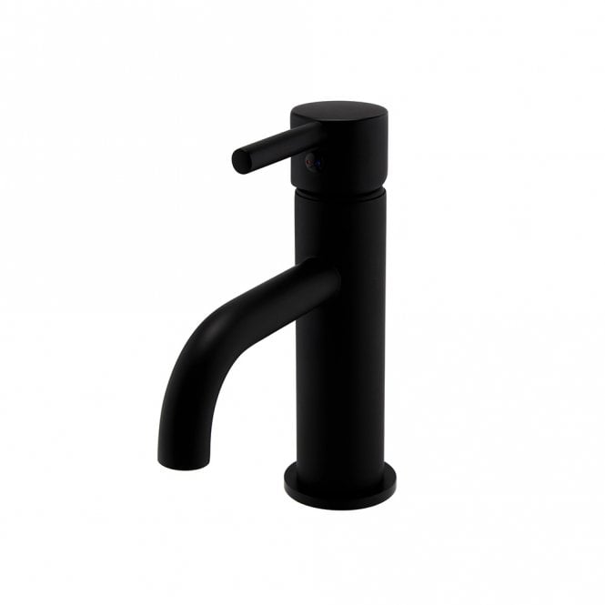 KV Nero Round Mono Basin Mixer - Matt Black