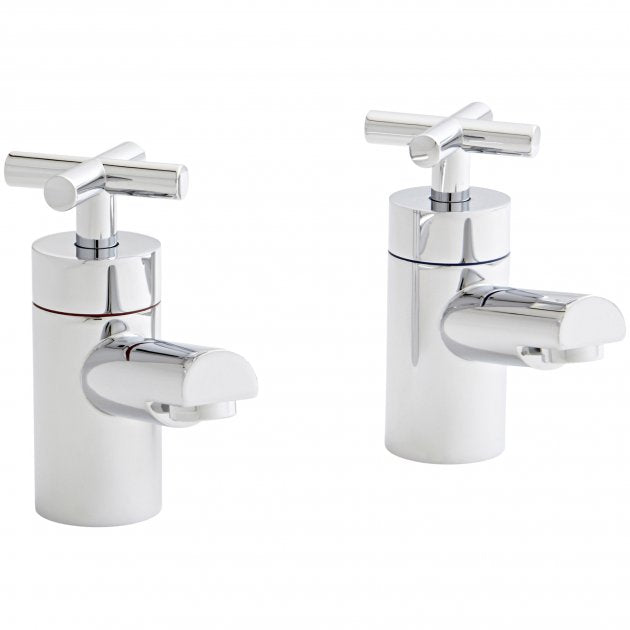 KV Times Bath Pillar Taps - Chrome