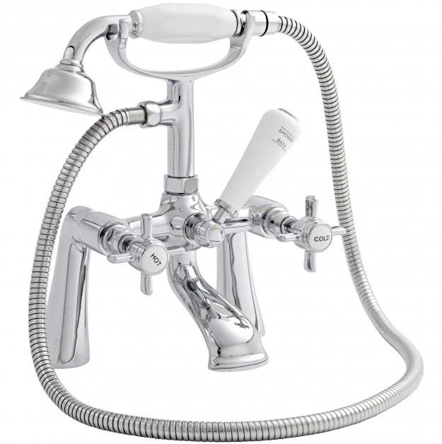 KV Klassique Bath Shower Mixer - Chrome