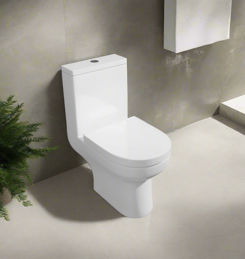 KV Bijoux Close Coupled Open Back Toilet with Soft Close Seat