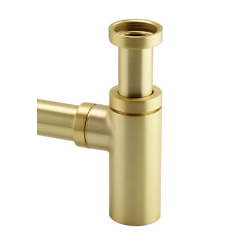 ATC Round Bottle Trap - Brushed Brass