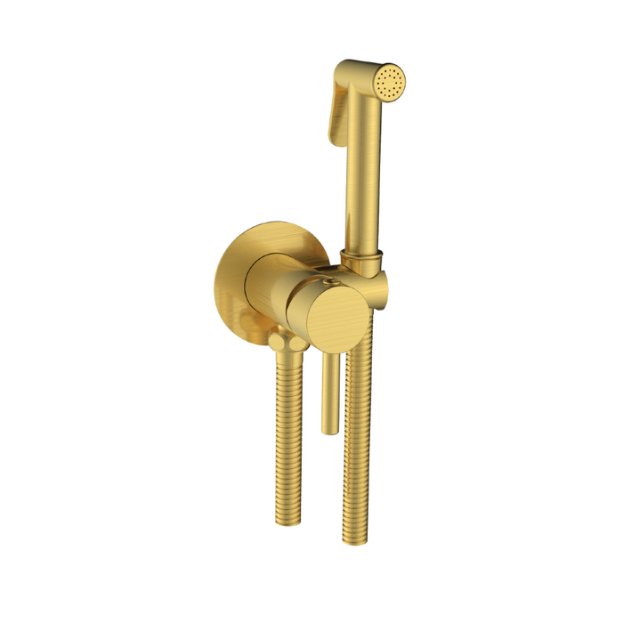 Banyetti Luca Round Thermostatic Douche - Brushed Brass