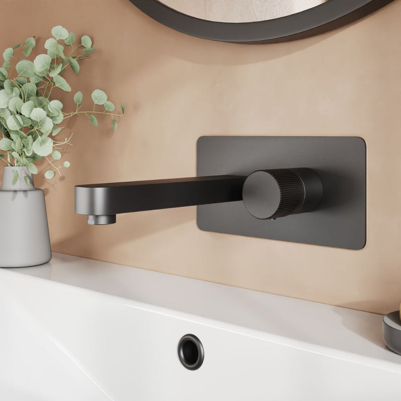 HB Koko Wall Mounted Basin Mixer - Select Colour