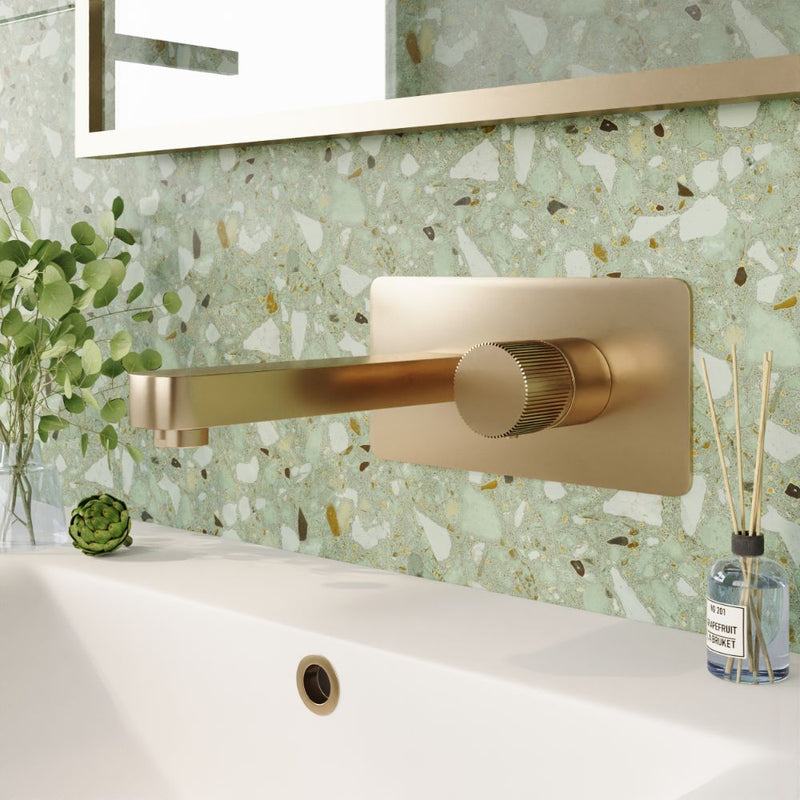 HB Koko Wall Mounted Basin Mixer - Select Colour