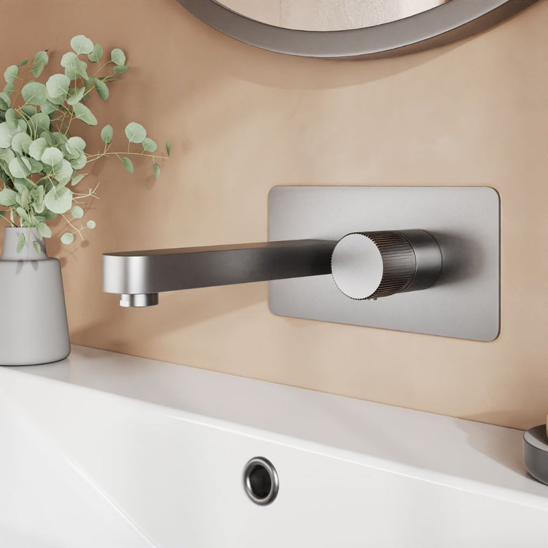 HB Koko Wall Mounted Basin Mixer - Select Colour
