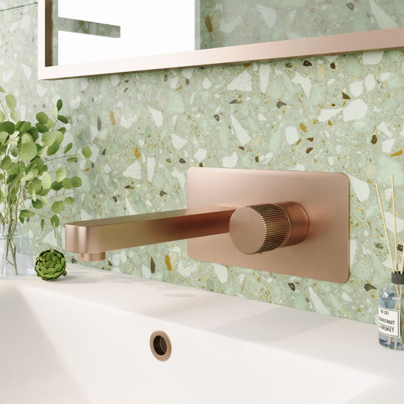 HB Koko Wall Mounted Basin Mixer - Select Colour