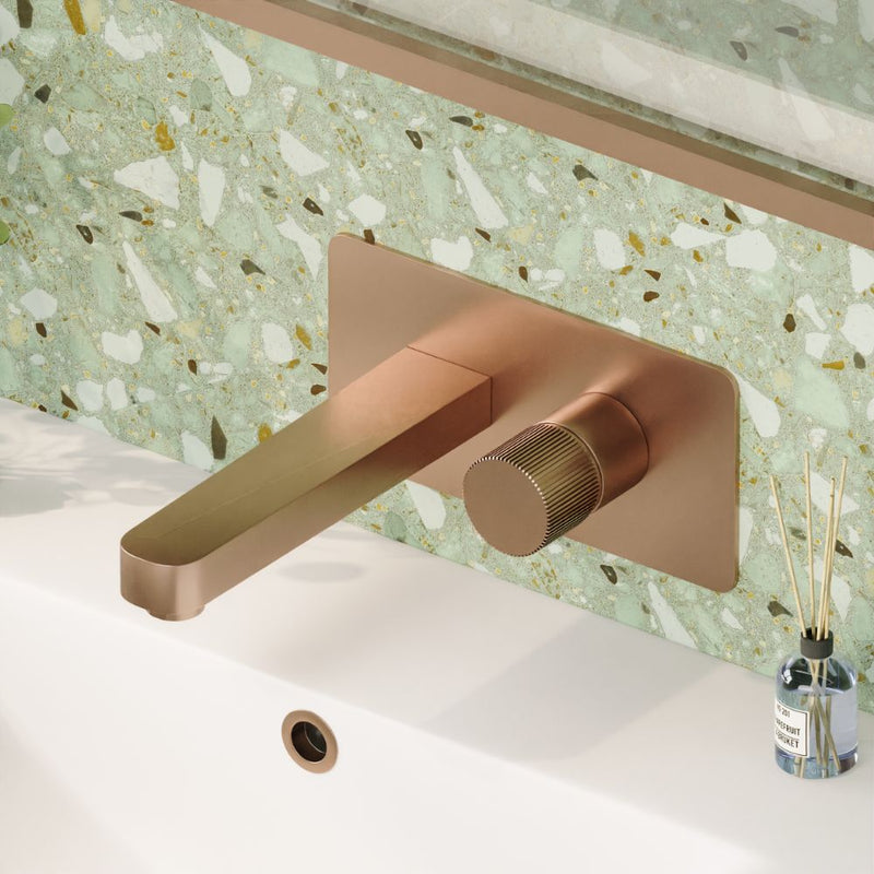 HB Koko Wall Mounted Basin Mixer - Select Colour