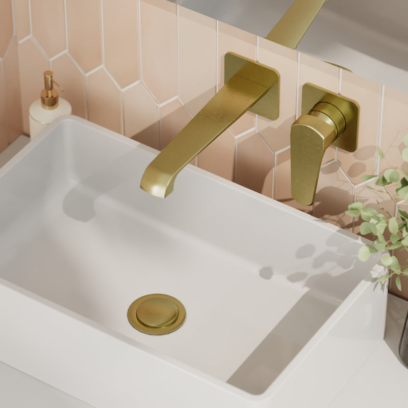 HB Montana Wall Mounted Basin Mixer - Select Colour