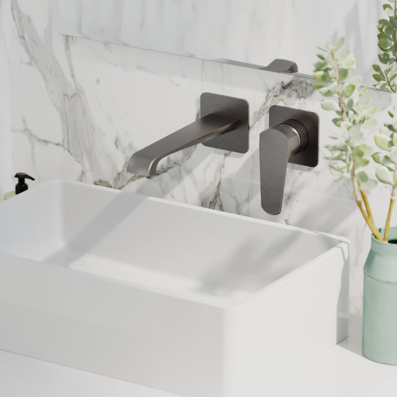 HB Montana Wall Mounted Basin Mixer - Select Colour
