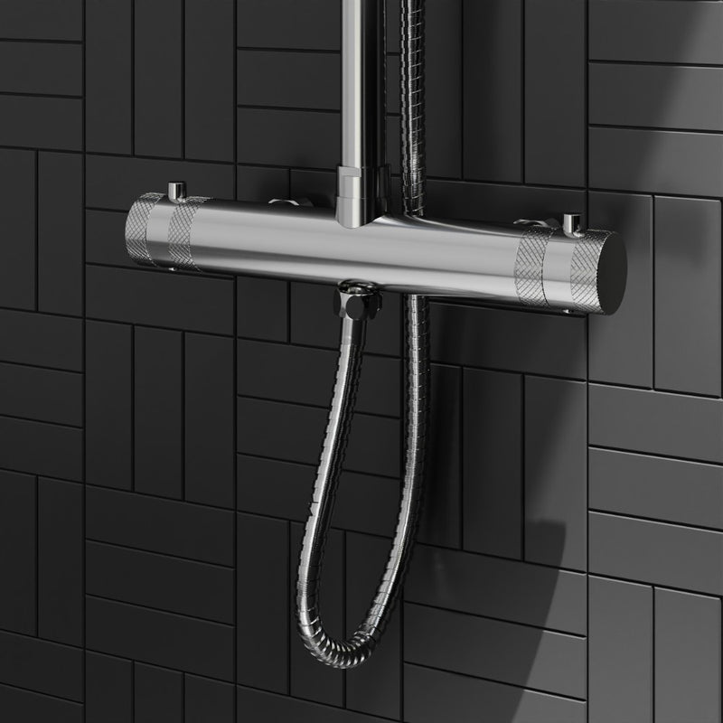 HB Core Thermostatic Rigid Exposed Shower System – Select Colour