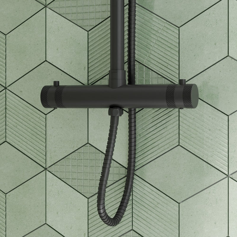 HB Core Thermostatic Rigid Exposed Shower System – Select Colour