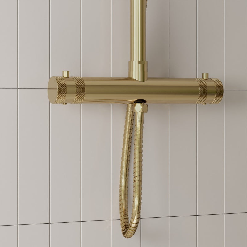 HB Core Thermostatic Rigid Exposed Shower System – Select Colour