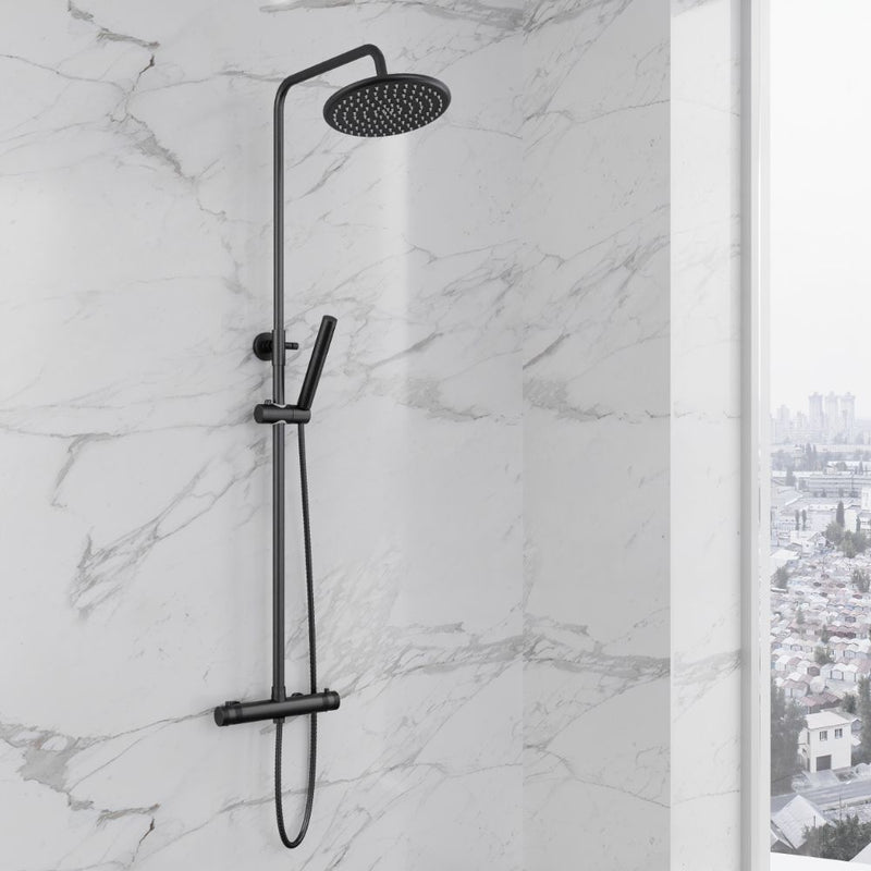HB Core Thermostatic Rigid Exposed Shower System – Select Colour