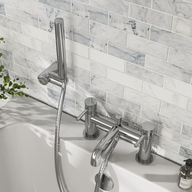 HB Core Deck Mounted Bath Shower Mixer - Select Colour