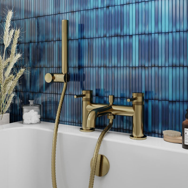 HB Core Deck Mounted Bath Shower Mixer - Select Colour