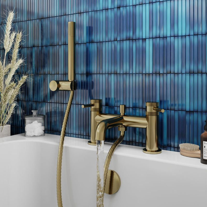 HB Core Deck Mounted Bath Shower Mixer - Select Colour