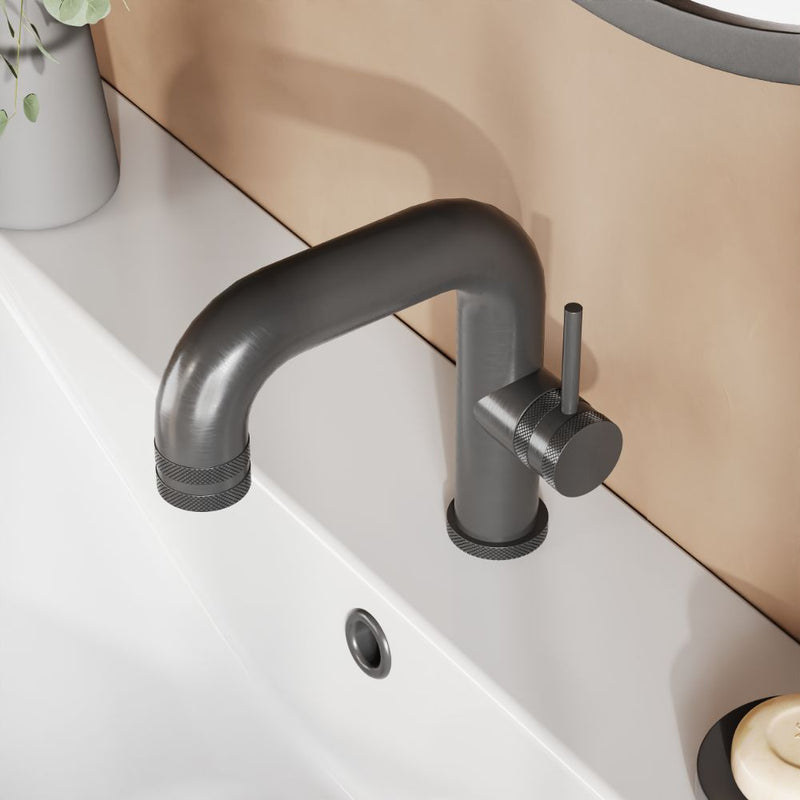 HB Core Side Lever Mono Basin Mixer - Select Colour