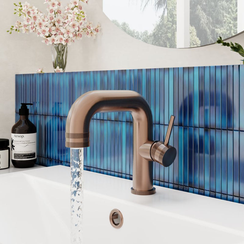 HB Core Side Lever Mono Basin Mixer - Select Colour