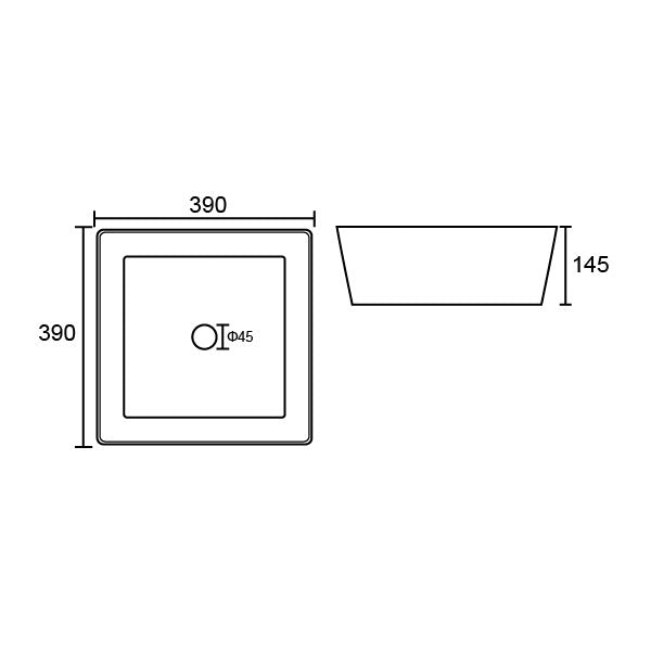 KV Lois 390mm Round Countertop Basin - White