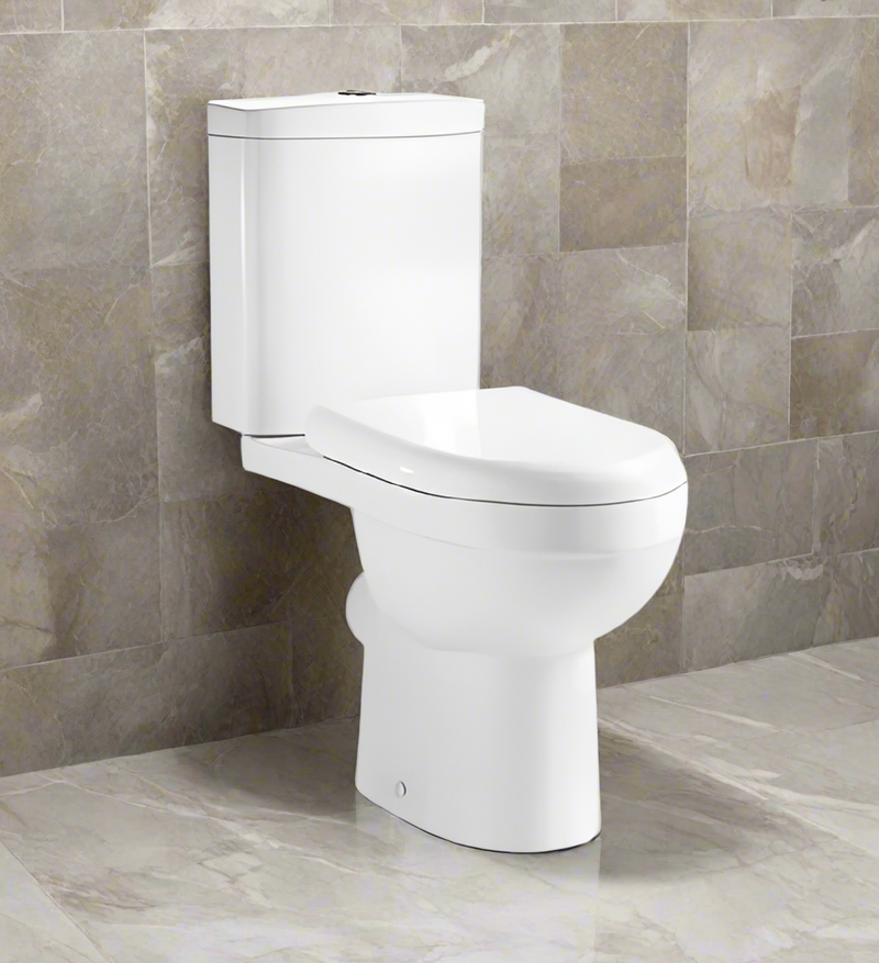 Banyetti Carlo Open Back Close Coupled Toilet with Soft Close Seat