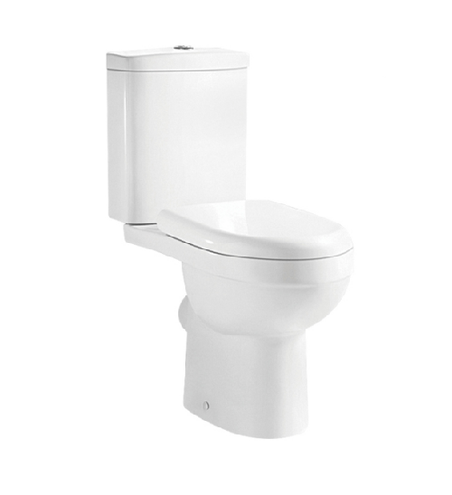 Banyetti Carlo Open Back Close Coupled Toilet with Soft Close Seat