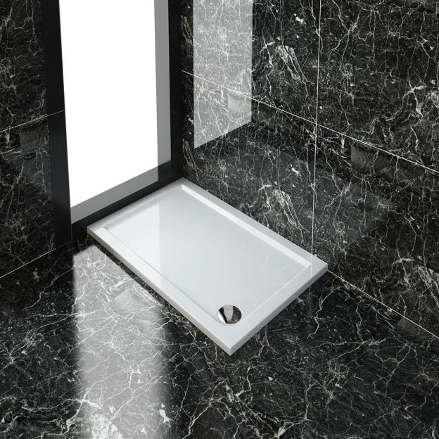Linea 1000 x 760mm Sliding Door Shower Enclosure 8mm Easy Clean Glass - Chrome