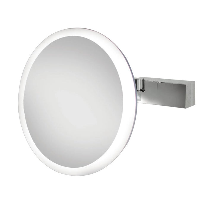 HIB Cirque Illuminated Magnifying Bathroom Mirror - Chrome