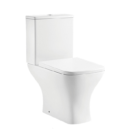 Banyetti Doccia Open Back Close Coupled Toilet with Soft Close Seat
