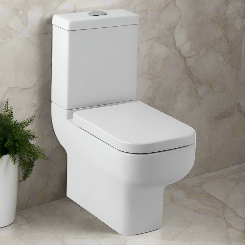 KV Options 600 Close Coupled Open Back Toilet with Soft Cose Seat