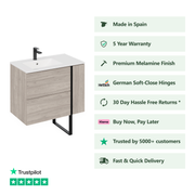 800mm / Lira Offset Basin / Yes