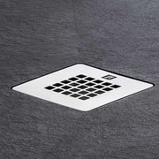 Top view of KVIT Natural graphite grey stone effect shower tray