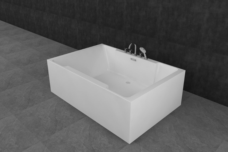 Banyetti Harmony 1800 x 1200 Freestanding Double Ended Bath - White