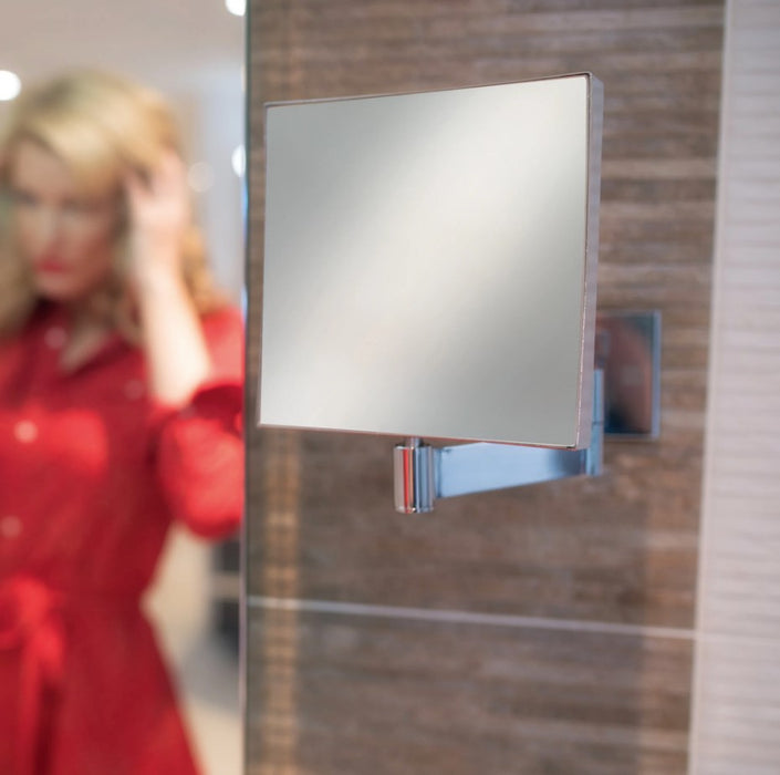 HIB Helix Square Magnifying Bathroom Mirror