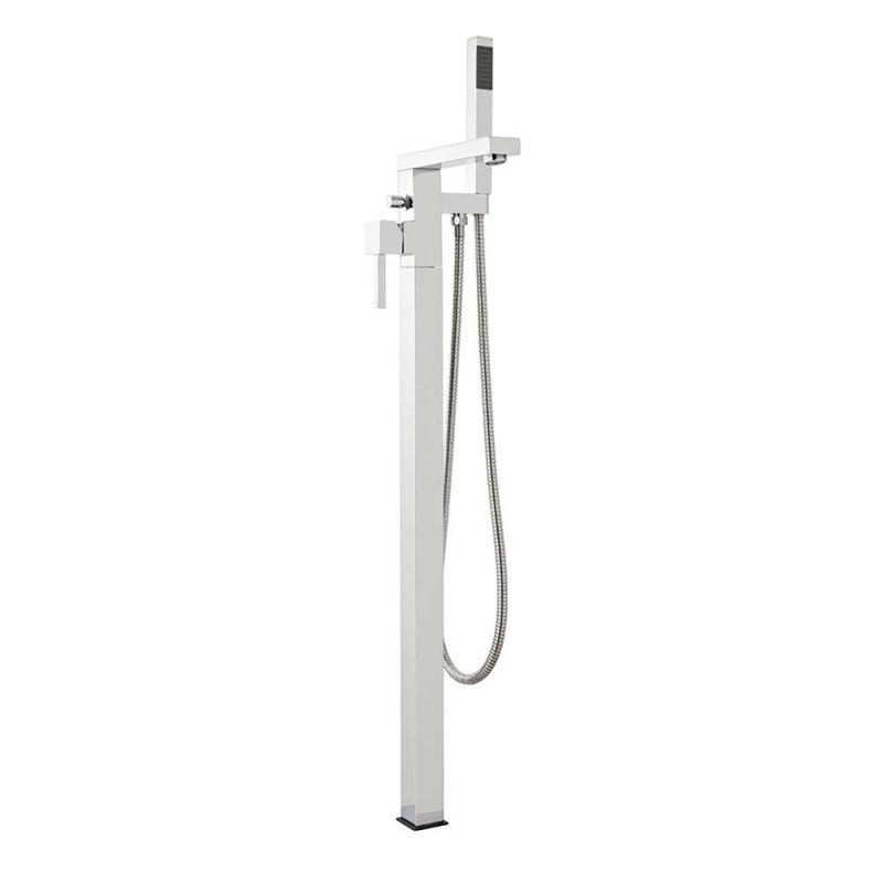 KVIT Kolt Freestanding Bath Shower Mixer Brushed Nickel