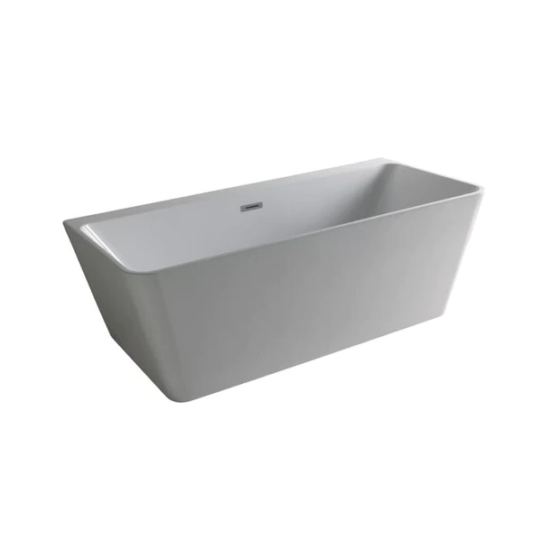 Banyetti London 1700 x 750 Back to Wall Freestanding Acrylic Bath - White