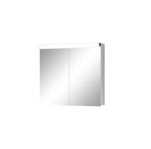 Linea Lumino 800mm LED Double Mirror Cabinet - White