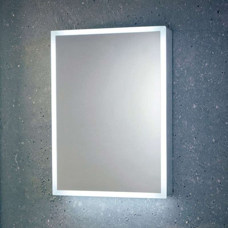 LED mirror cabinet with demister pad & shaver socket – front view of double‑door mirror cabinet in 800 mm × 700 mm size