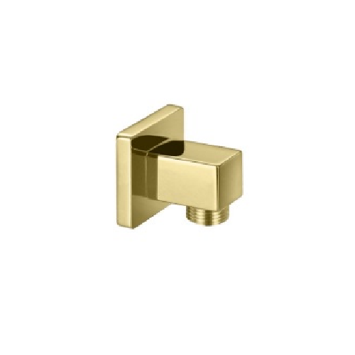 ATC Maya Wall Outlet Elbow - Brushed Brass