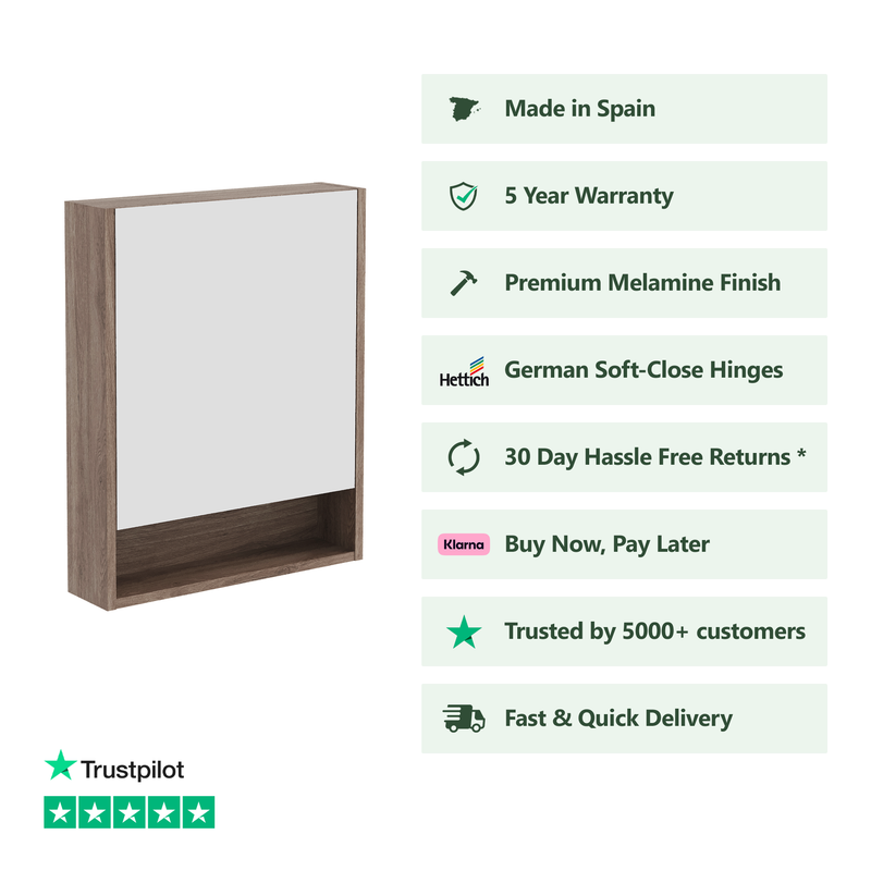 600mm x 750mm x 145mm / Nebraska Oak