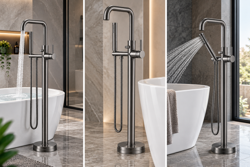 HB Core Freestanding Bath Shower Mixer - Select Colour