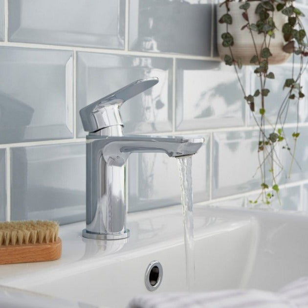 KV Mirage Mono Basin Mixer with Click Waste - Chrome