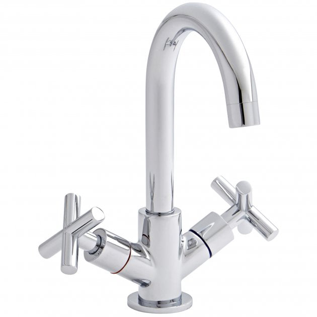 KV Times Mono Basin Mixer with Click Waste - Chrome
