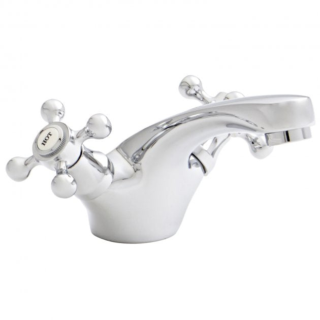 KV Viktory Mono Basin Mixer with Click Waste - Chrome