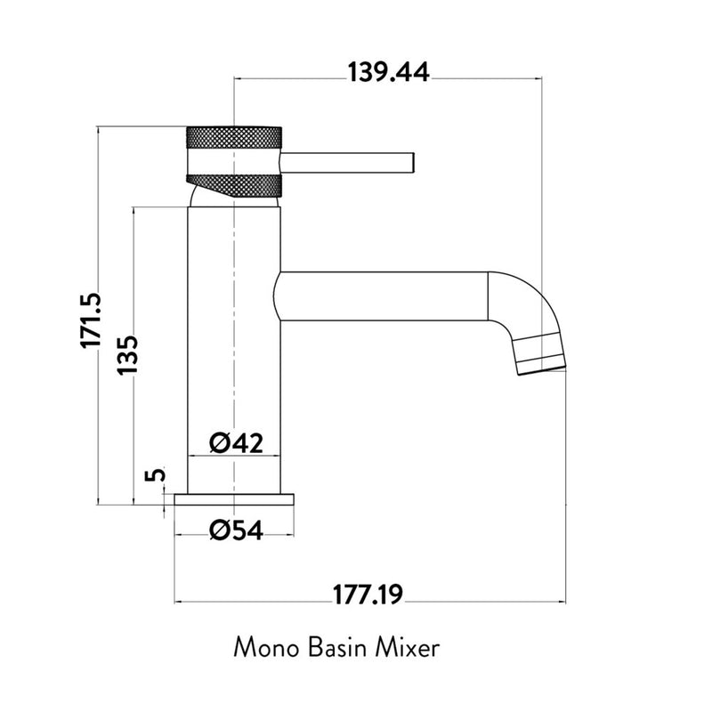 HB Core Mono Basin Mixer - Select Colour