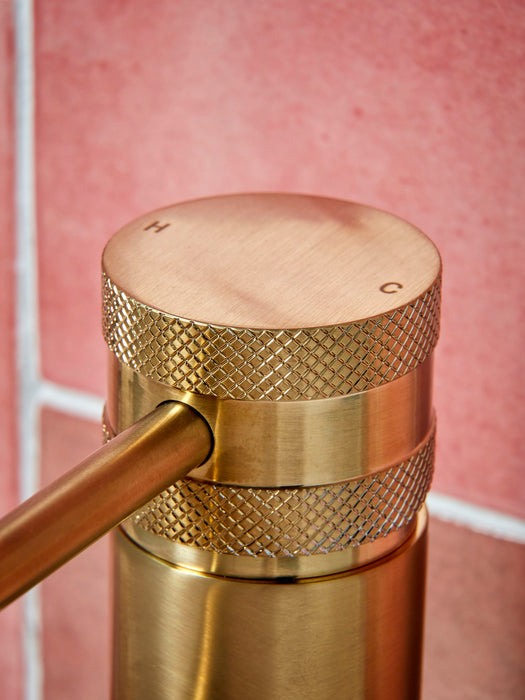 Kraft Lusso Mono Basin Mixer - Brushed Brass