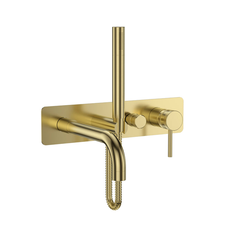HB Core Wall Mounted Bath Shower Mixer & Handset - Select Colour