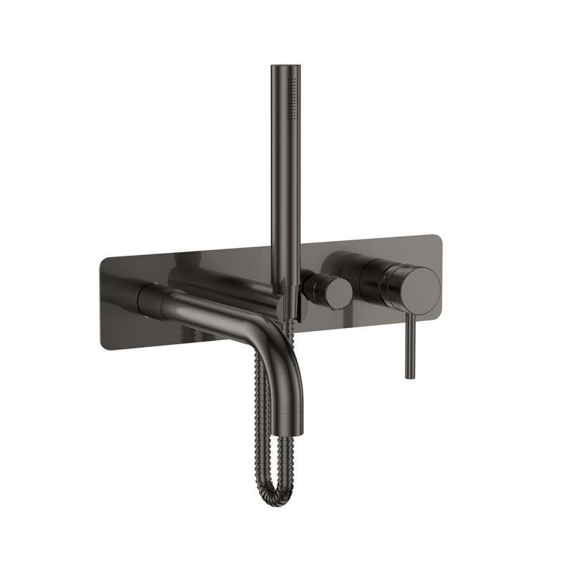 HB Core Wall Mounted Bath Shower Mixer & Handset - Select Colour