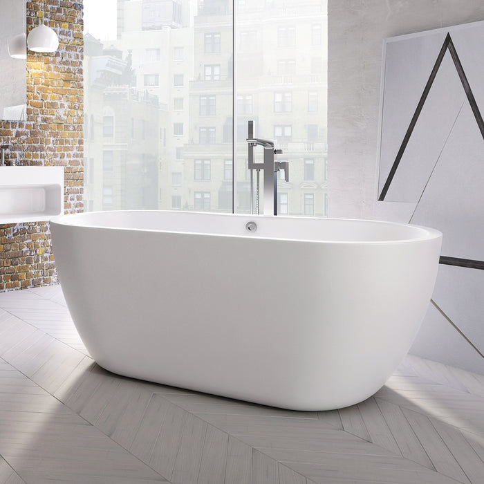 Kraft Orsa Freestanding Acrylic Bath - White (Choose Size)