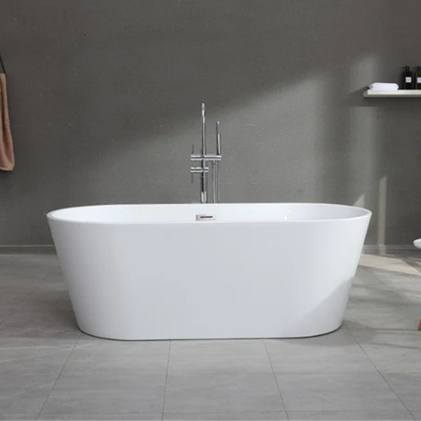 Banyetti Newton Freestanding Acrylic Bath - White (Select Size)
